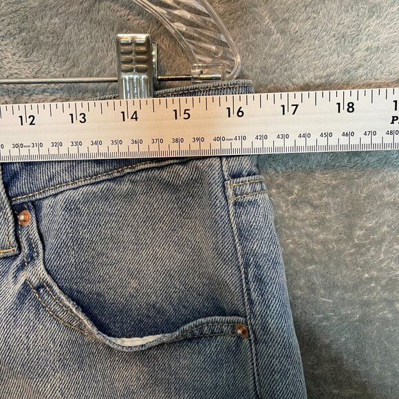 Wild Fable Women 90s Baggy Grunge Distressed High Rise Bermuda Denim Shorts 12 - Picture 11 of 14